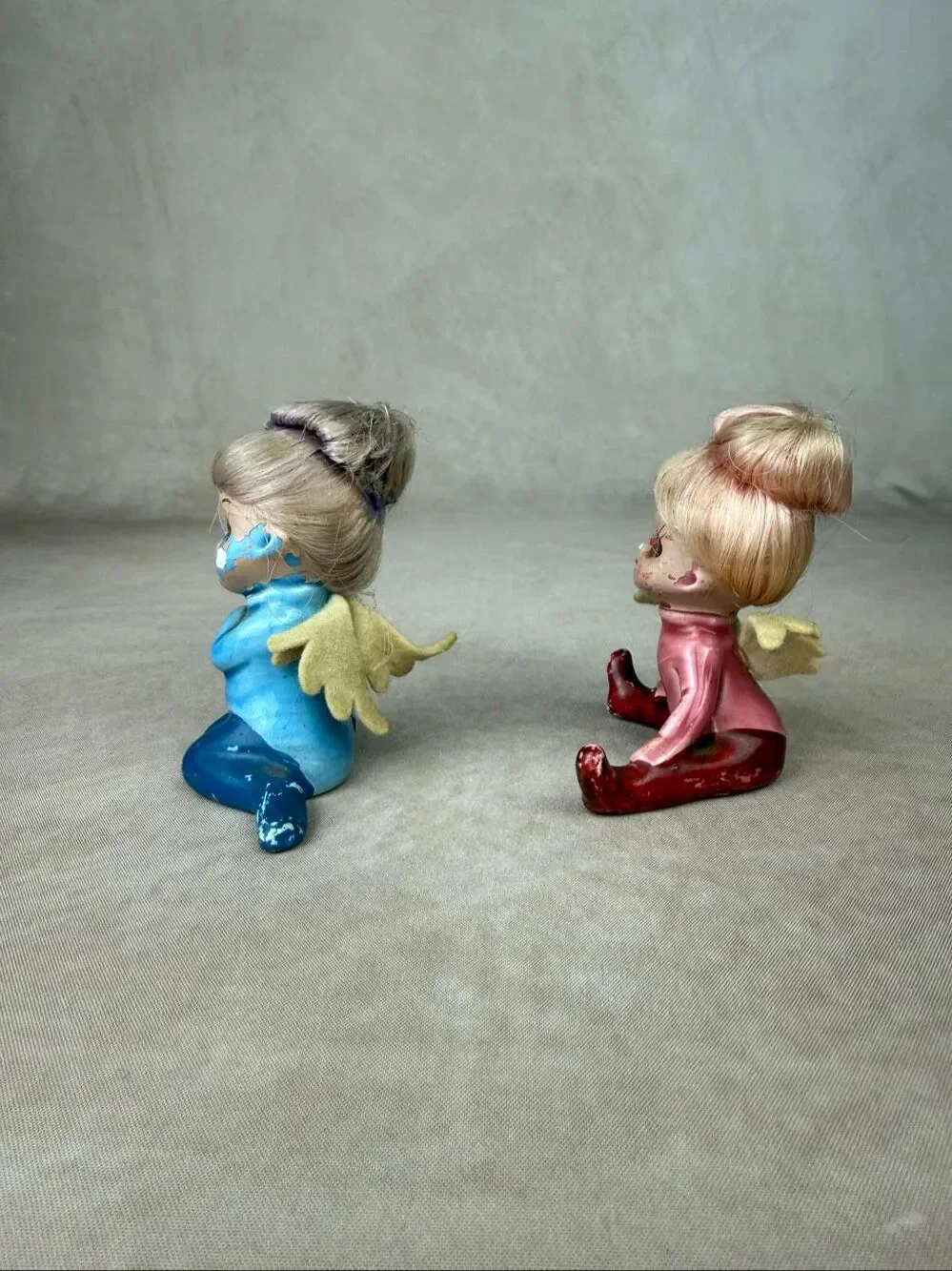 Vintage Pixie Elf Angel Figurines READ Rare 1970s